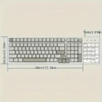 AJAZZ AK992 Retro Wired Mechanical Keyboard - Image 5
