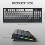 ATTACK SHARK X FREEWOLF M96 Dual Mode Wireless Gaming Keyboard - Image 5