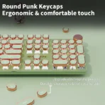 EWEADN Punk Typewriter Mechanical Gaming Keyboard - Image 2