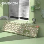 EWEADN Punk Typewriter Mechanical Gaming Keyboard