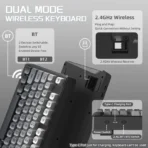 ATTACK SHARK X FREEWOLF M96 Dual Mode Wireless Gaming Keyboard - Image 2